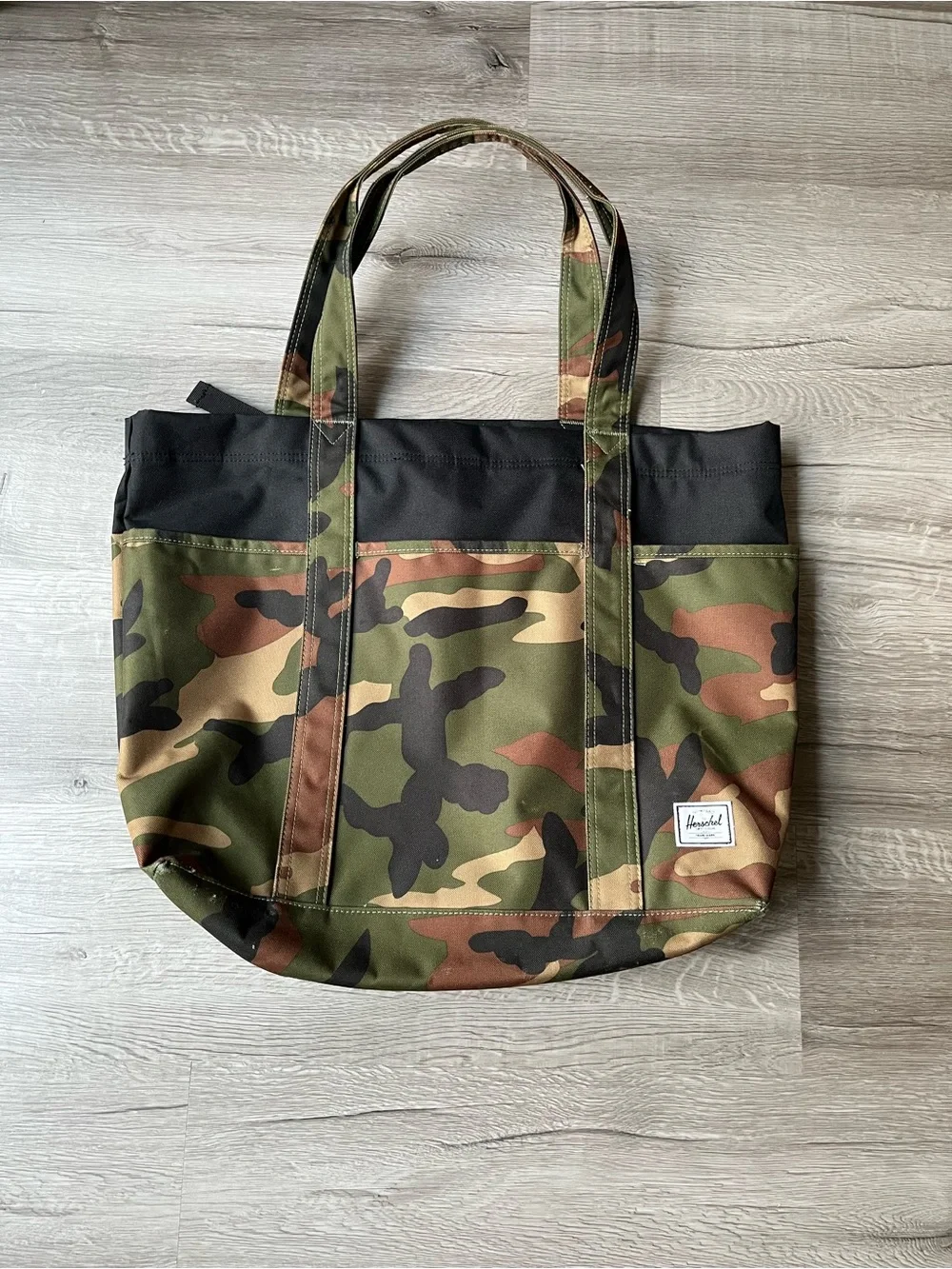 Herschel Camo Duffel Tote